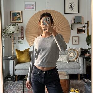 James Perse Grey Sweatshirt